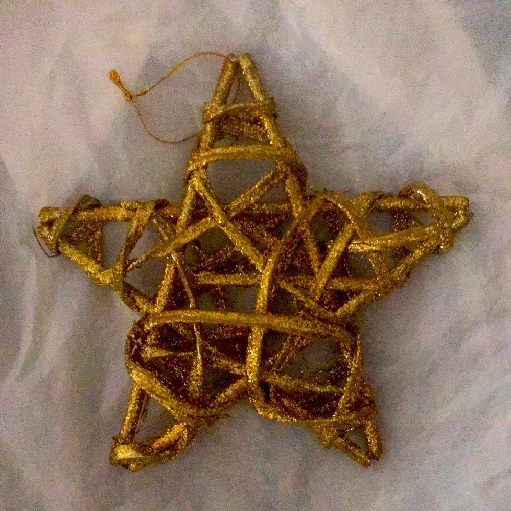 GOLD GLITTER STAR DECOR - Picture 4 of 5